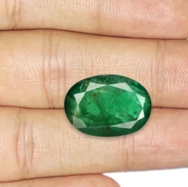 9.75_Sj_Gems___natural_emrald__Stone_Original_Natural_oval_shapePrecious_Astrological_Stone_with_lab_certificate