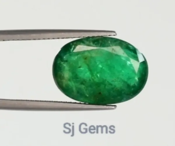 9.75_Sj_Gems___natural_emrald__Stone_Original_Natural_oval_shapePrecious_Astrological_Stone_with_lab_certificate