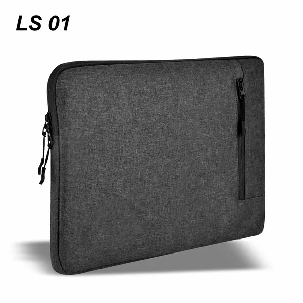 Grey_Premium_Laptop_Sleeve_Padded_Protection_Case_With_Front_Pocket