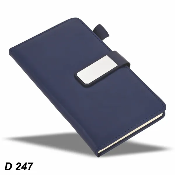 Blue_Premium_Diary_With_Metal_Clasp_And_Pen_Holder