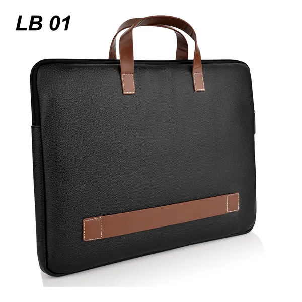 Black_Premium_Laptop_Bag_With_Leather_Handles_And_Trim