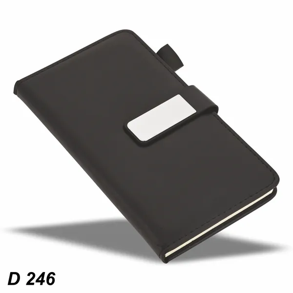 Black_Premium_Leather_Finish_Diary_With_Metal_Clip_Closure