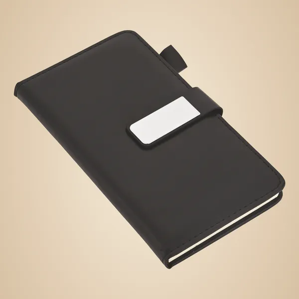 Black_Premium_Leather_Finish_Diary_With_Metal_Clip_Closure