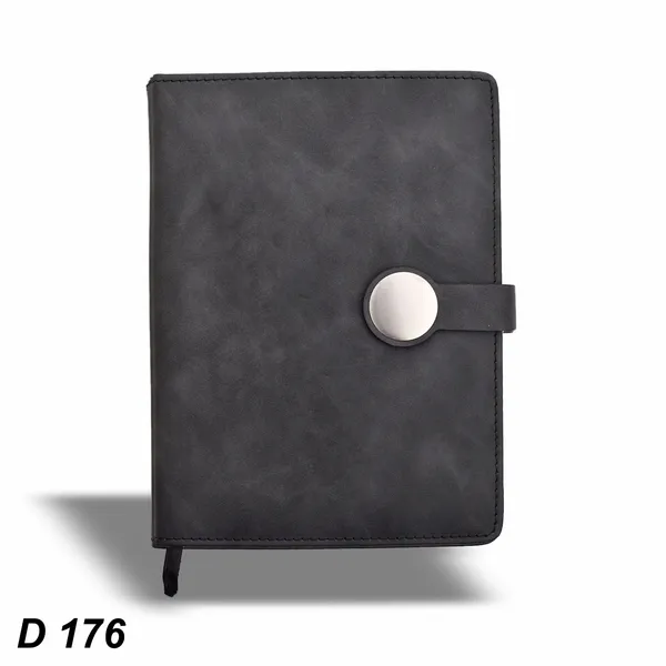Black_Premium_Textu_Diary_With_Metal_Button_Closure_Professional_Journal_Notebook