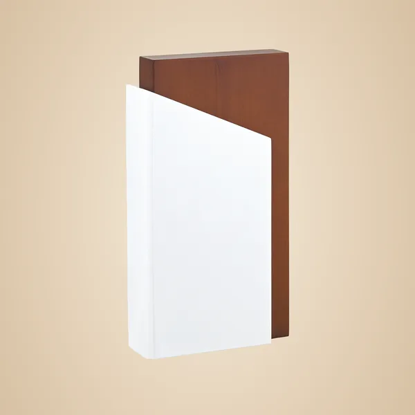 White_And_Brown_Modern_Two_Tone_Geometric_Trophy_Award