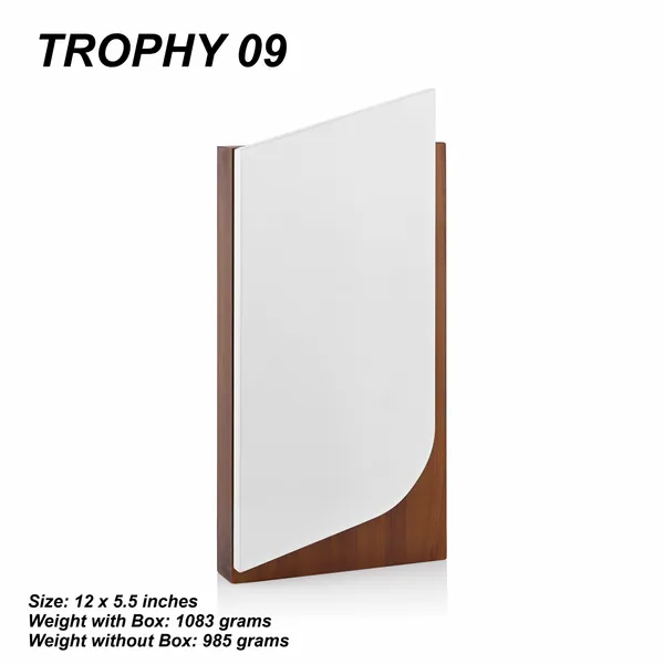 White_And_Brown_Modern_Curved_Design_Trophy_Award