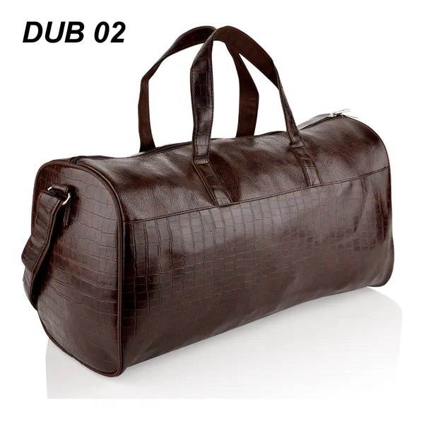 Brown_Premium_Embossed_Leather_Duffle_Bag