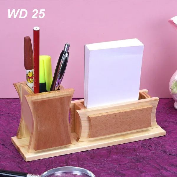 Brown_Wooden_Desktop_Organizer_With_Pen_Holder_And_Card_Stand