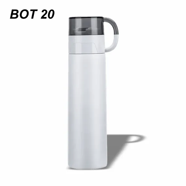 White_Stainless_Steel_Insulated_Vacuum_Flask_Water_Bottle
