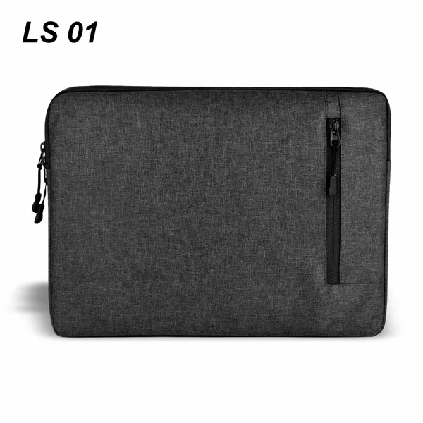Grey_Premium_Laptop_Sleeve_Padded_Protection_Case_With_Front_Pocket