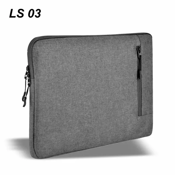 Grey_Laptop_Sleeve_With_Front_Zipper_Pocket