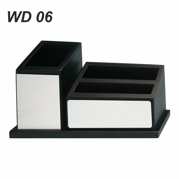 White_And_Black_Wooden_Desk_Organizer_With_Memo_Holder_Multi_Compartment_Office_Stationery_Stand