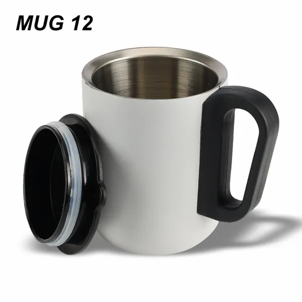 White_Stainless_Steel_Insulated_Travel_Mug_With_Handle_And_Lid