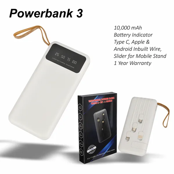 White_10000_Mah_Portable_Power_Bank_With_Built_In_Cables_And_Led_Display