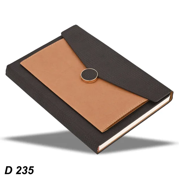 Brown_Premium_Dual_Tone_Diary_With_Button_Closure