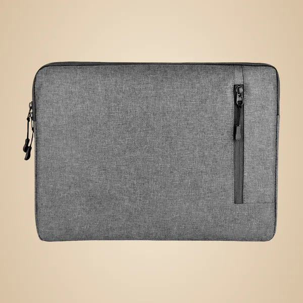 Grey_Laptop_Sleeve_With_Front_Zipper_Pocket