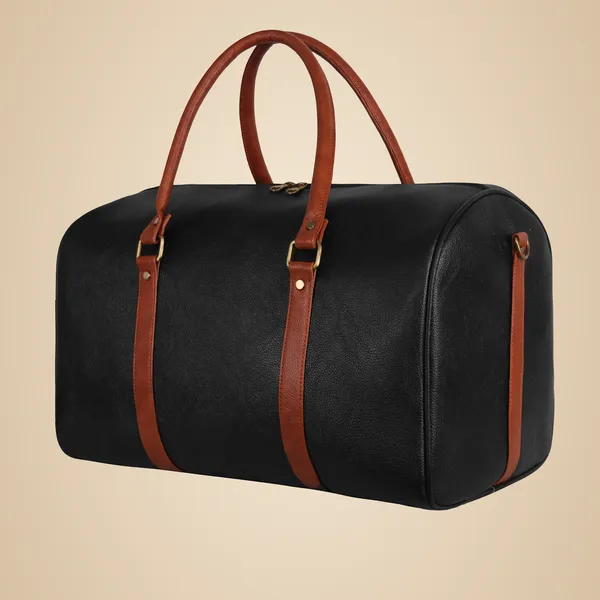 Black_And_Brown_Classic_And_Duffle_Travel_Bag_With_Detachable_Shoulder_Strap