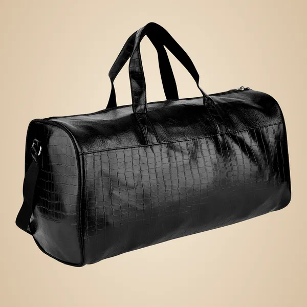 Black_Premium_Embossed_Leather_Duffel_Bag
