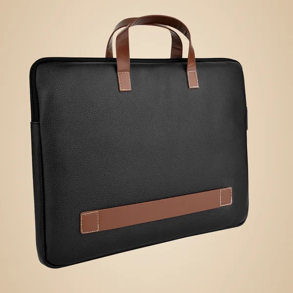 Black_Premium_Laptop_Bag_With_Leather_Handles_And_Trim