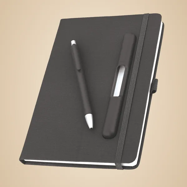 Black_Premium_Hardcover_Notebook_With_Elastic_Band_Closure_And_Matching_Plastic_Pen