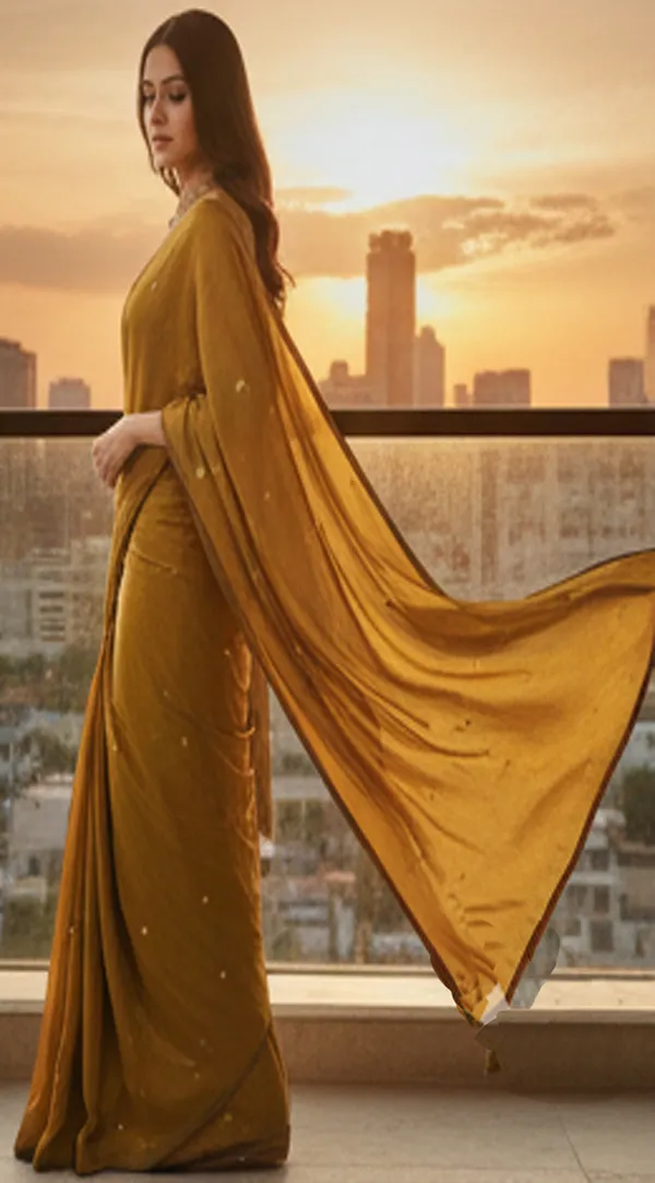 Copper_Handloom_Stripe_Zari_Cotton_Silk_Saree_For_Women
