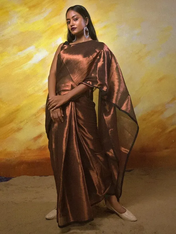 Copper_Gold_Glossy_Handloom_Tissue_Saree_Premium_Ethnic_Wear_Lightweight_&_Elegant_Perfect_For_Festive_&_Wedding_Looks_For_Women