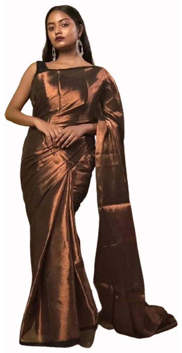 Copper_Gold_Glossy_Handloom_Tissue_Saree_Premium_Ethnic_Wear_Lightweight_&_Elegant_Perfect_For_Festive_&_Wedding_Looks_For_Women