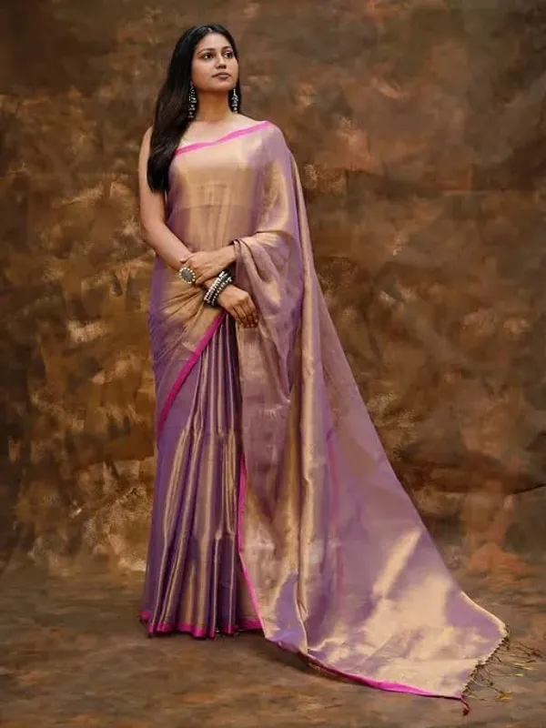 Purple_Handloom_Glossy_Golden_Tissue_Saree_With_Soft,_Lightweight_&_Lustrous_Finish_Perfect_For_Weddings,Traditional_Elegance_Artisanal_Weaving_Masterpiece_For_Women