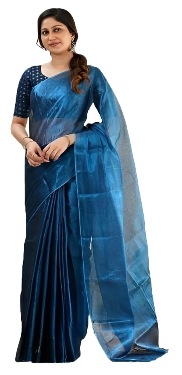 Royal_Blue_Handloom_Glossy_Tissue_Saree_With_Border_Soft,_Lightweight_&_Lustrous_Finish_Perfect_For_Weddings,_Traditional_Elegance_Artisanal_Weaving_Masterpiece_For_Women