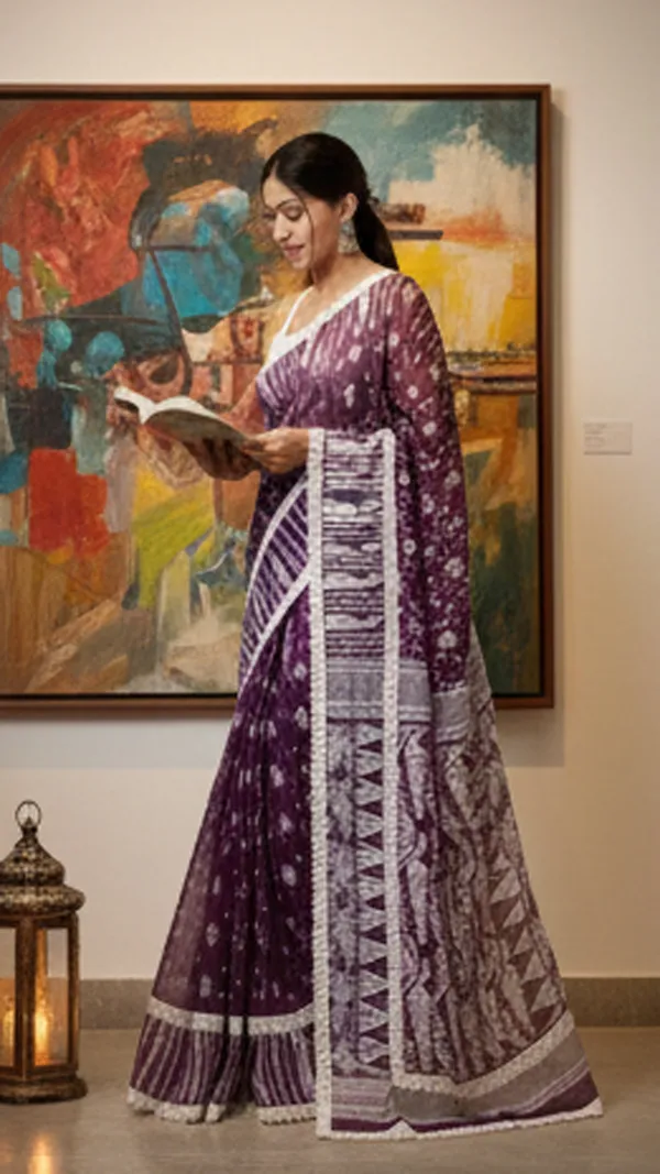 Purple_Bengal_Handloom_Cotton_Silk_Jamdani_Saree_Without_Blouse