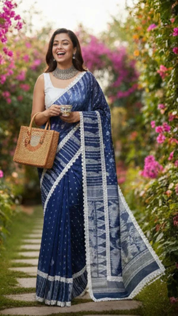 Royal_Blue_Bengal_Handloom_Cottonsilk_Jamdani_Saree_Without_Blouse