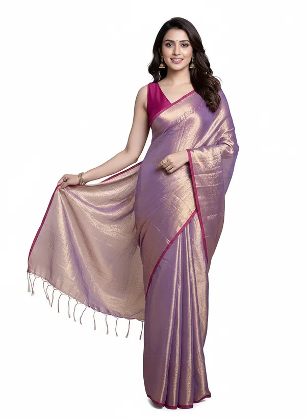 Purple_Glossy_Handloom_Tissue_Saree_Premium_Ethnic_Wear_Lightweight_&_Elegant_Perfect_For_Festive_&_Wedding_Looks_For_Women