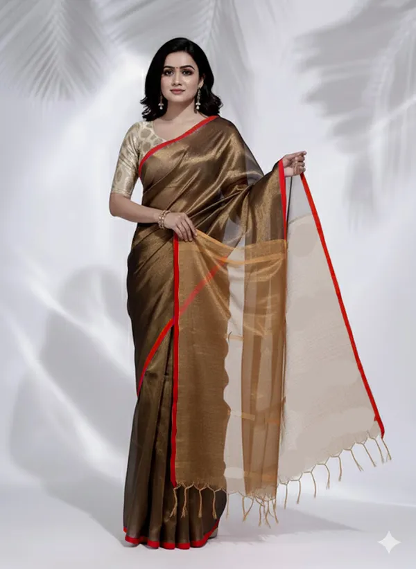 Golden_Handloom_Glossy_Tissue_Saree_With_Soft,_Lightweight_&_Lustrous_Finish_Perfect_For_Weddings,_Traditional_Elegance_Artisanal_Weaving_Masterpiece_For_Women