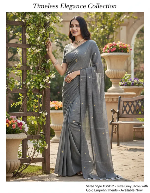 Grey_Cotton_Silk_Hand_Zari_Work_All_Over_Handloom_Saree_Without_Unstitched_Blouse_For_Women
