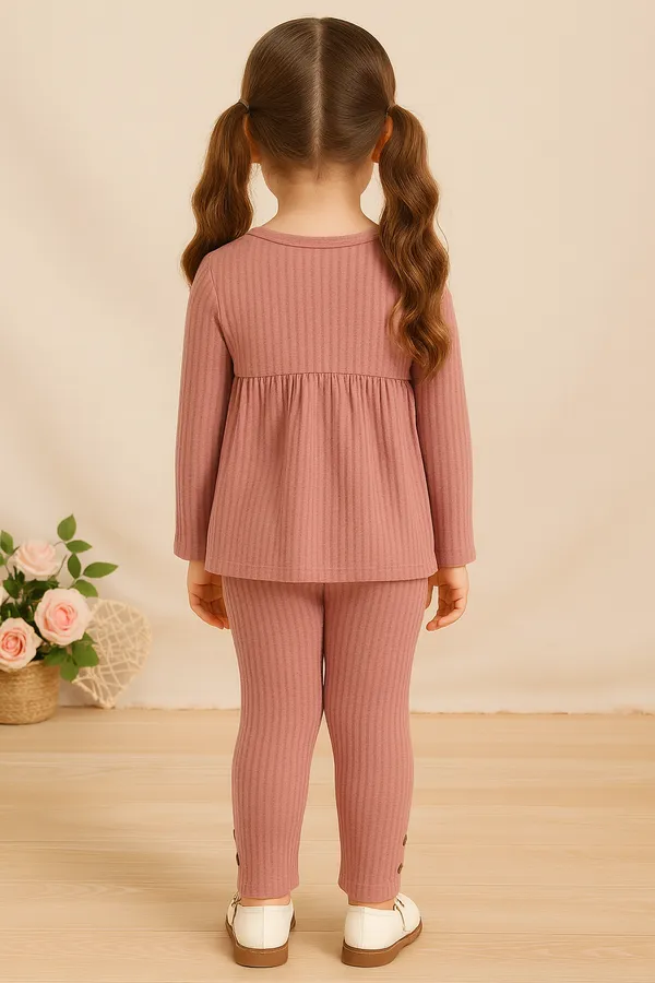 Pink_Ramiaaz_Solid_Cotton_Blend_Style_Top_And_Pant_Set_For_Girls