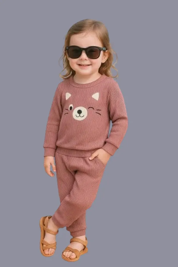 Pink_Ramiaaz_Solid_Cotton_Blend_Style_T_Shirt_And_Pant_Set_For_Boys