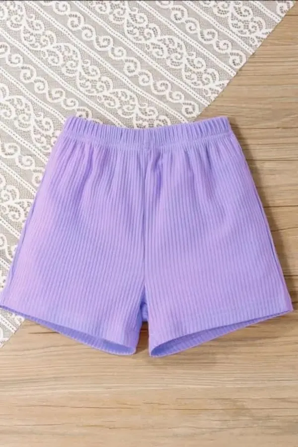Purple_Ramiaaz_Solid_Cotton_Blend_Style_Top_And_Shorts_Set_For_Girls