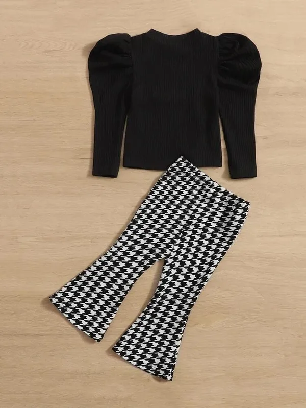 Black_Ramiaaz_Solid_Cotton_Blend_Style_Top_And_Pant_Set_For_Girls