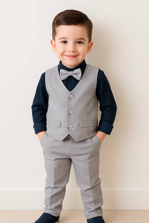 Navy_Grey_Ramiaaz_Solid_Cotton_Blend_Blazer_Style_T_Shirt_And_Pant_Set_With_Bow_Tie_Toddlers_For_Boys