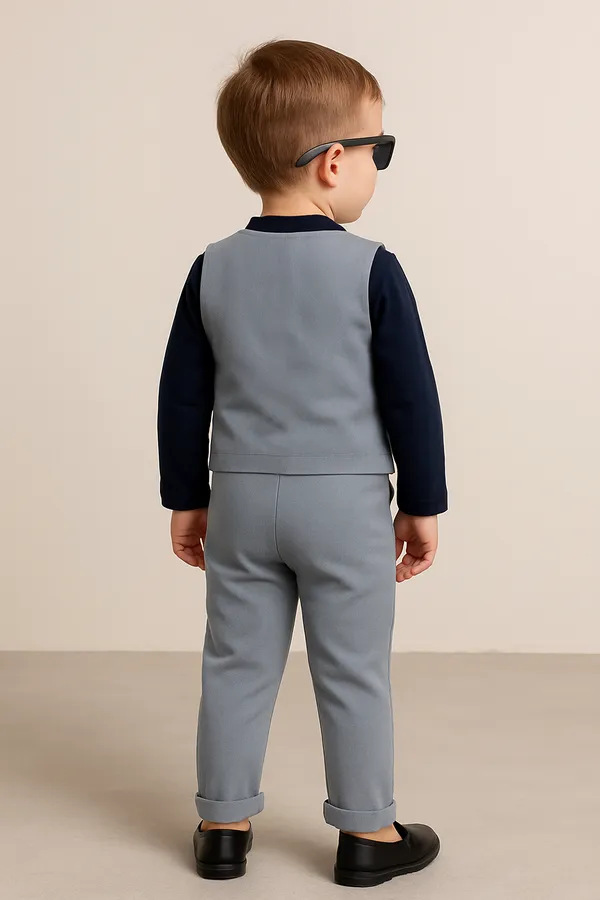 Navy_Grey_Ramiaaz_Solid_Cotton_Blend_Blazer_Style_T_Shirt_And_Pant_Set_With_Bow_Tie_Toddlers_For_Boys