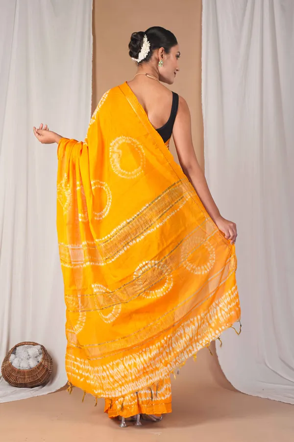 Multicolor_Silk_Blend_Leheriya_With_Maheshwari_Border_Ethnic_Bhagalpuri_Saree_With_Blouse