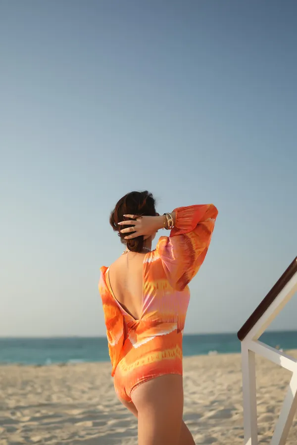 Orange_Golden_Oasis_Monokini_Beach_Wear_For_Women