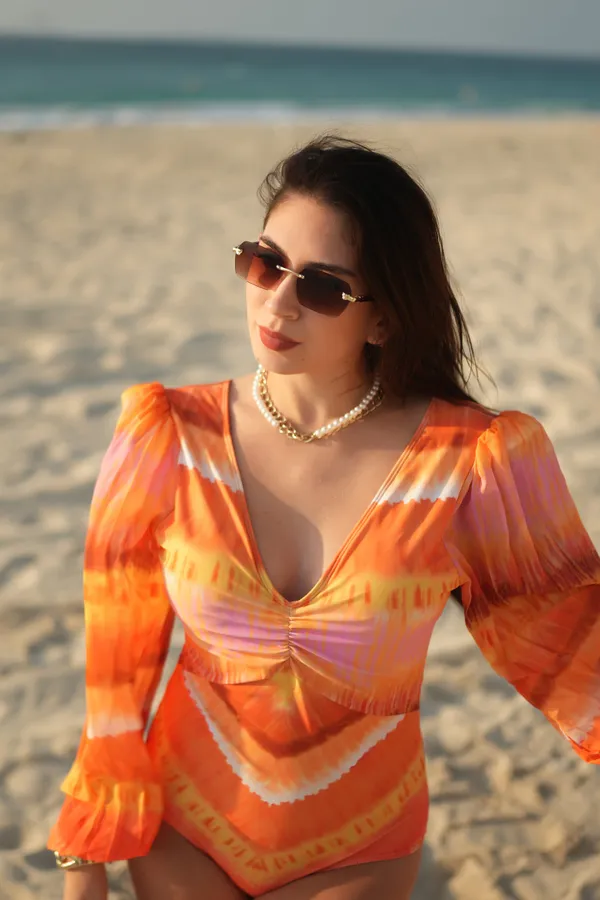 Orange_Golden_Oasis_Monokini_Beach_Wear_For_Women