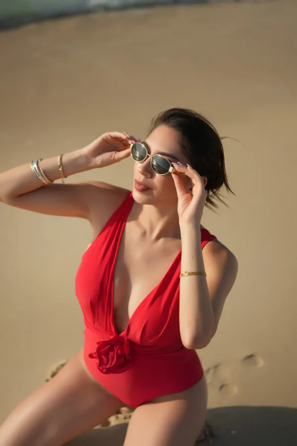 Red_Rouge_Radiance_Beachwear_Set_|_Deep_V_Monokini_&_Flared_Coverup_Skirt