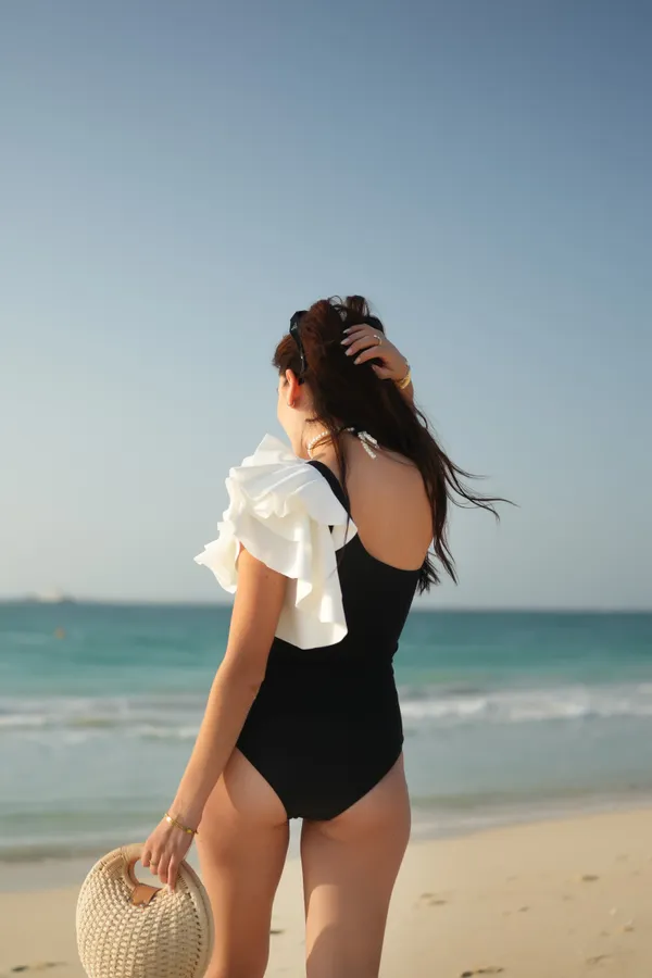 Black_Moonlit_Grace_One-Shoulder_Beachwear_Set_|_Monokini_&_Wrap_Skirt
