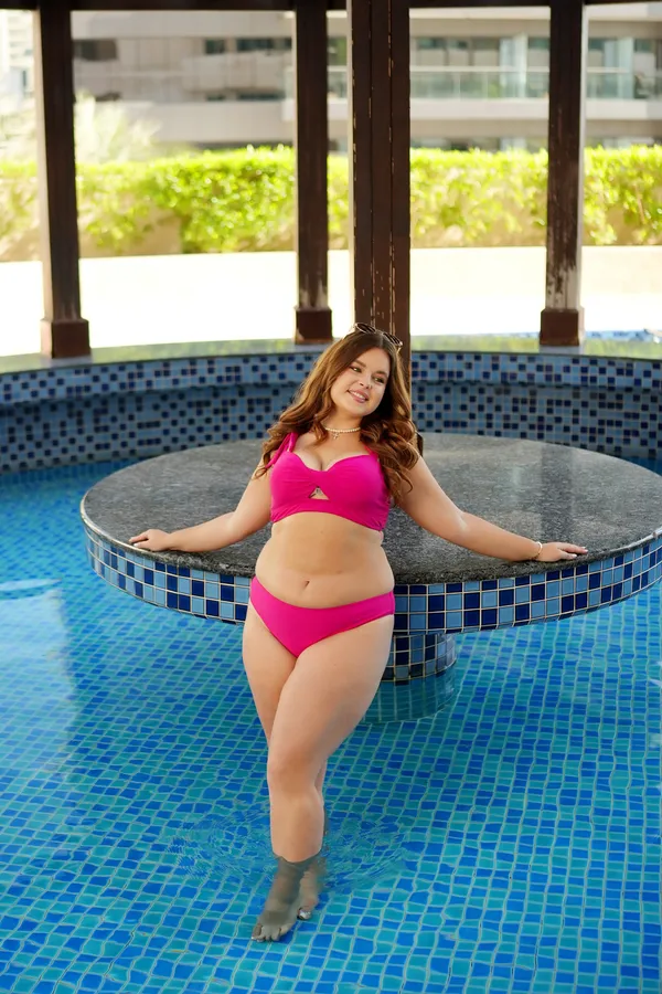 Pink_Scarlet_Waves_Mother-Daughter_Coordinated_Swimwear