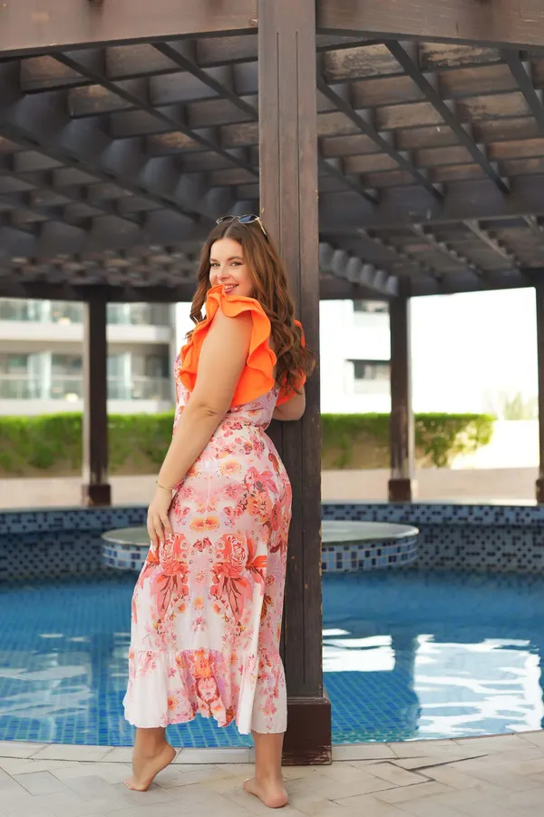 Orange_&_White_Flying_Edge_2_Piece_Swimsuit_Set_|_Monokini_&_Matching_Wrap_Skirt
