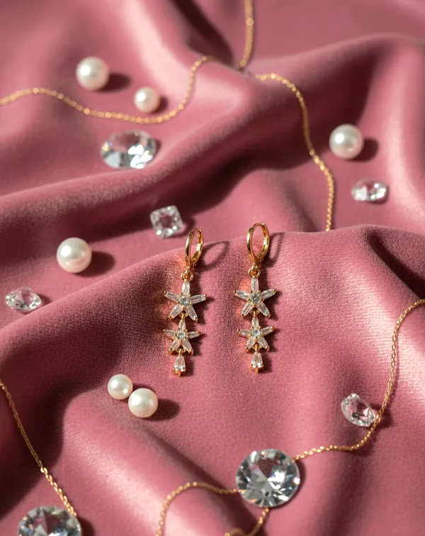Rose_Gold_American_Diamond_Glitzwave_Earrings_For_Women