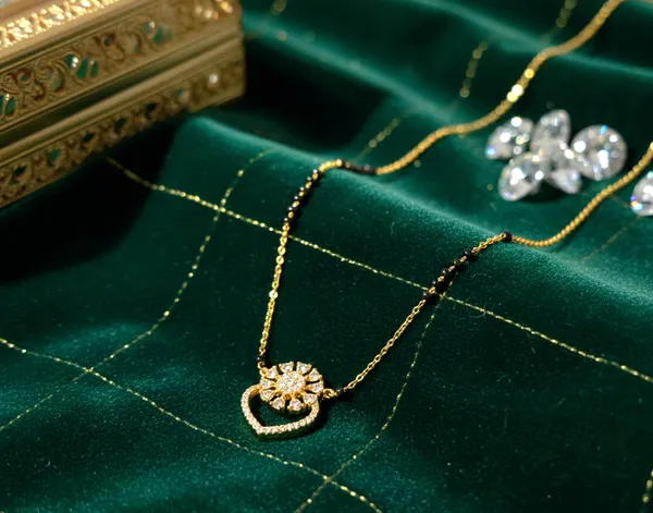Golden_High_Quality_Dimple_Mangalsutra_For_Women