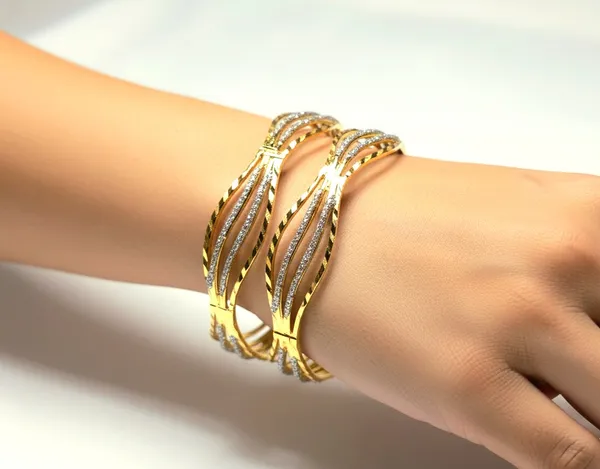 Golden_Premium_Quality_Reena_Bangles_(Set_Of_2)_For_Women